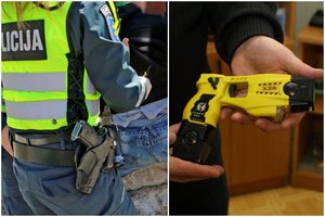 Širvintų r. pareigūnai prieš kirviu mojuojantį vyrą panaudojo visas turimas priemones išskyrus ginklą