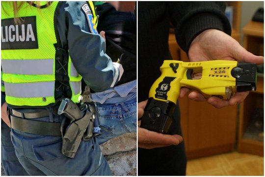 Širvintų r. pareigūnai prieš kirviu mojuojantį vyrą panaudojo visas turimas priemones išskyrus ginklą