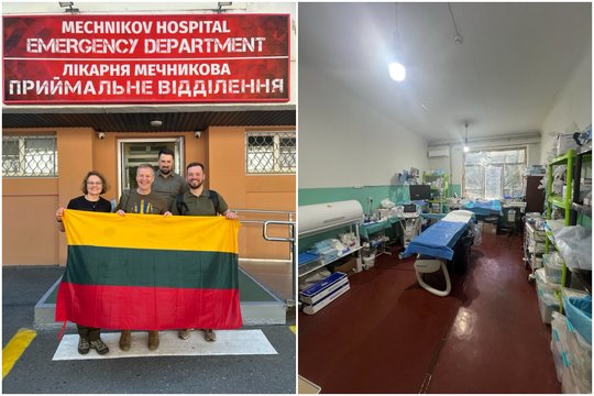 Iš Ukrainos grįžusi Lietuvos medikų grupė stažavosi prie pat fronto linijos