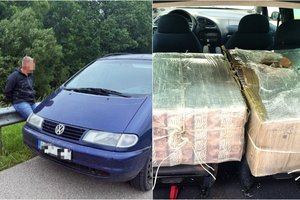 Atskraidintus baltarusiškus rūkalus gabenusius vilniečius VSAT pareigūnai nuleido ant žemės