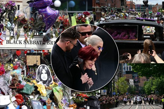 Į paskutinę kelionę išlydėtas legendinis O. Osbourne'as: žmonos ašaros ir tūkstančių gerbėjų ovacijos
