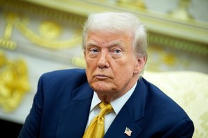 D. Trumpas: badas Gazoje baigtųsi, jei „Hamas“ kapituliuotų