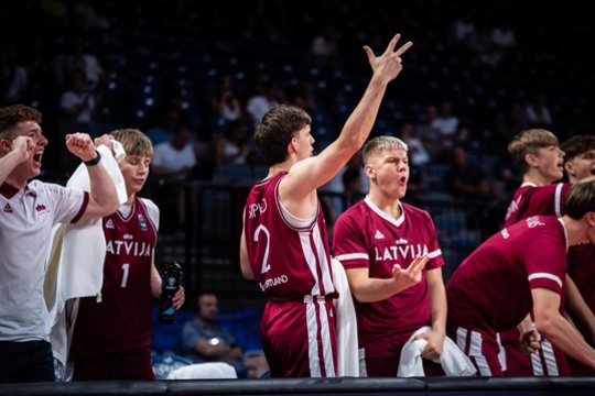 Lietuvos aštuoniolikmečius eliminavę latviai ketvirtfinalyje pranoko ir vokiečius