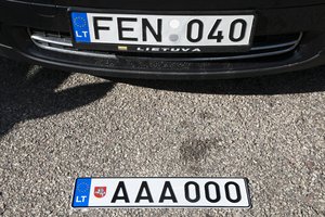 Vairuotojai, sukluskite: šiandien įsigaliojo pokyčiai dėl numerio ženklų