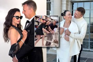 Ką tik ištekėjusi Jurga Vernickė su vyru dūko prekybos centre: geriau taip, nei politikai