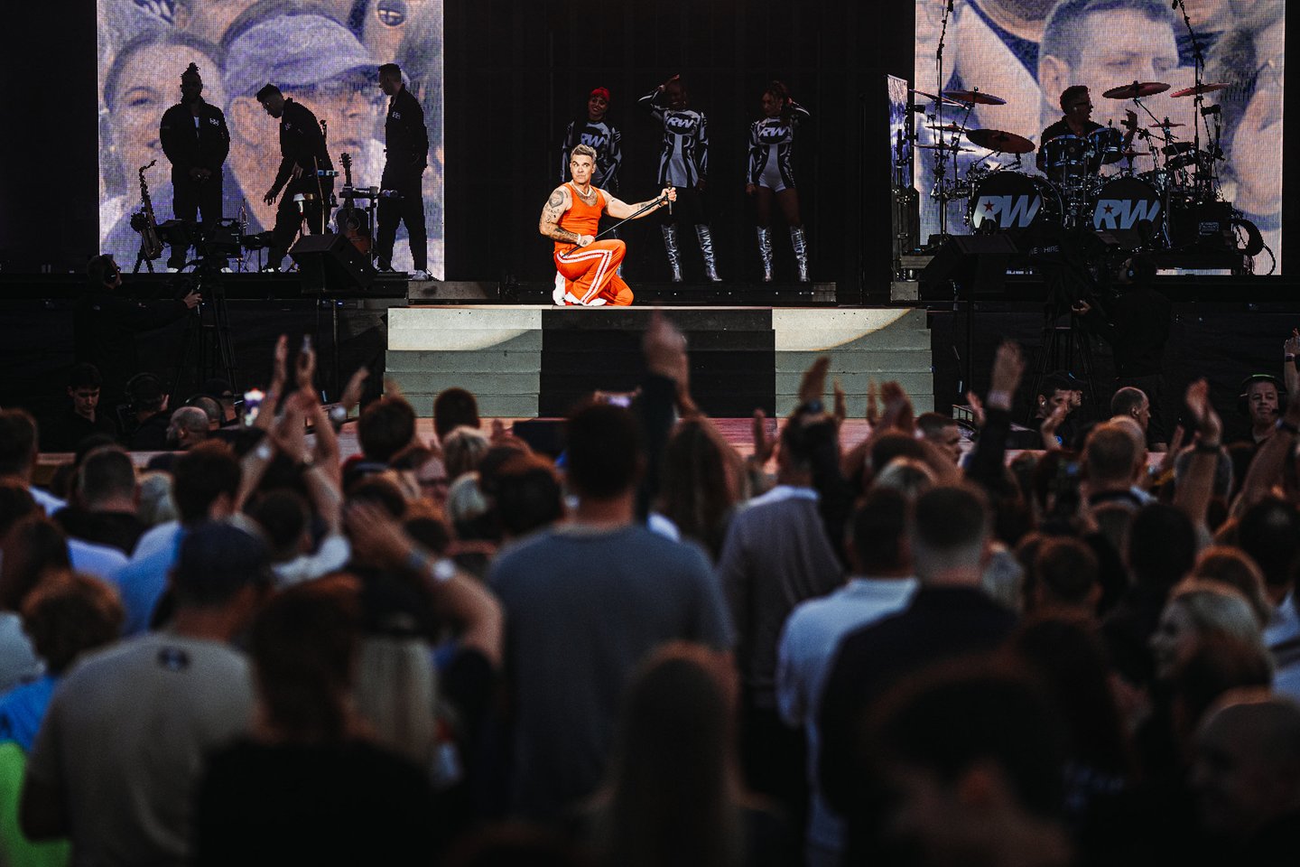 Robbie Williams koncertas.<br>Roko Snarskio nuotr.