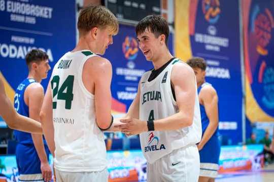 Graikų nepasigailėję Lietuvos aštuoniolikmečiai kovos dėl 9-osios vietos Europos čempionate
