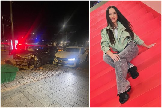 Žinomi kauniečiai vos netapo naktinės avarijos aukomis