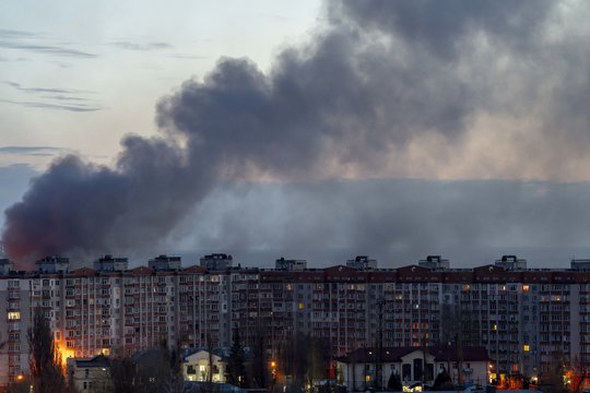 Karas Ukrainoje. Rusų dronai masiškai atakavo Ukrainą: skirtinguose regionuose paskelbtas oro pavojus