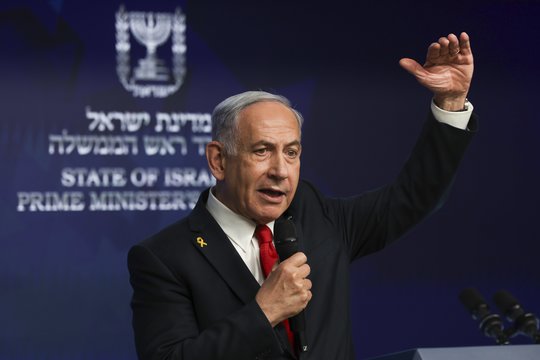 B. Netanyahu paprašė Raudonojo Kryžiaus pagalbos Gazoje laikomiems įkaitams