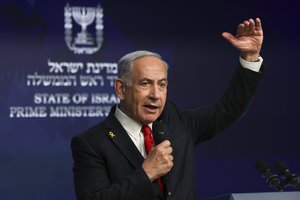 B. Netanyahu paprašė Raudonojo Kryžiaus pagalbos Gazoje laikomiems įkaitams