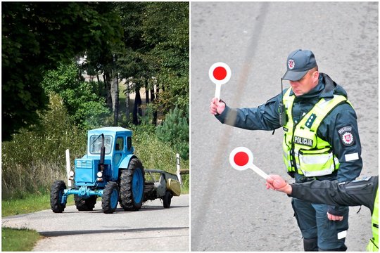 Ką turi, tą ir vairuoja – sekmadienį policijai įkliuvo trys girti traktorininkai