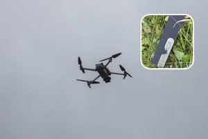 Prie Estijos sienos su Rusija numuštas dronas