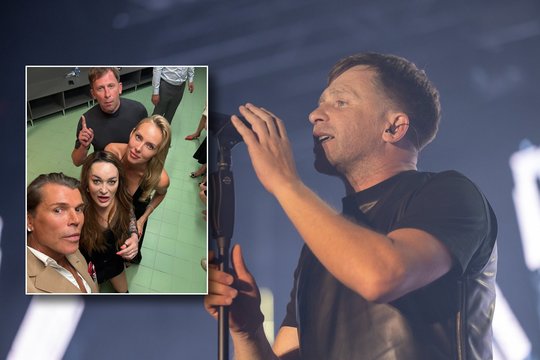 Neseniai vedęs E. Dragūnas-SEL su žmona pirmą kartą pasirodė viešumoje