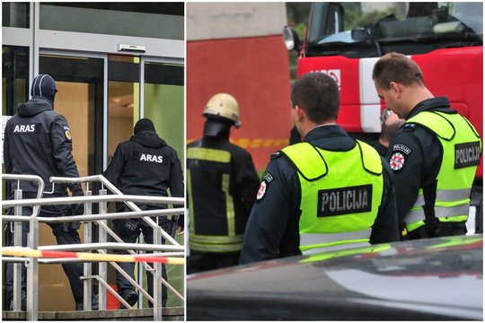 Pusamžis vilnietis prie savo buto durų daugiabutyje rado dežutę su užrašu „Bomba“