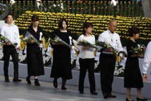 Japonijos Hirošimos mieste paminėtos 80-osios atominio bombardavimo metinės