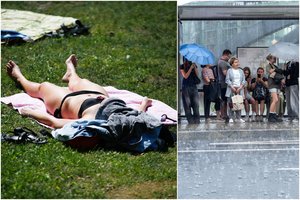 Sinoptikų prognozėje – permainos: pranešė, kur klius lietaus, ir įspėjo, kada tikėtis pokyčių