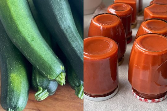 Kečupas iš cukinijų: labai skanus, nesiskiriantis nuo pirktinio, tik daug sveikesnis