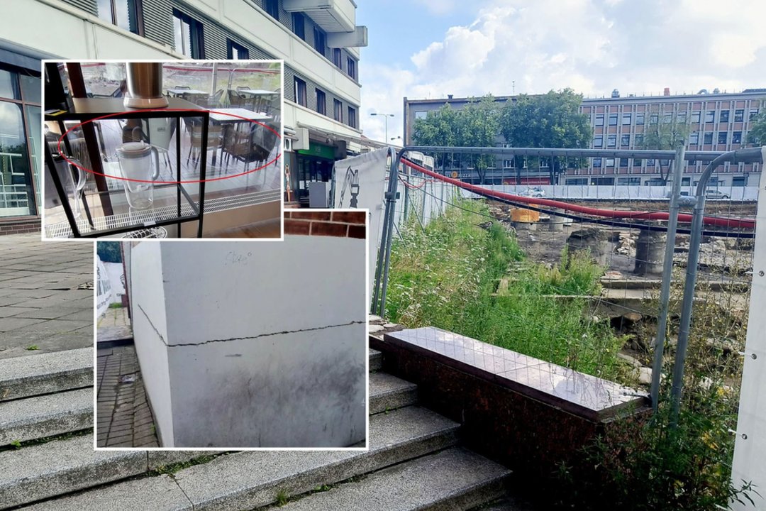 Klaipėdiečiai bedė pirštu į skylančias pastato sienas ir stiklus: svarsto įvairias versijas