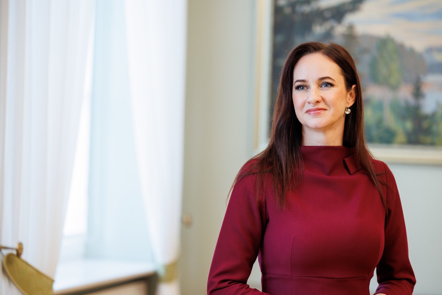 I. Ruginienė atvyko į Prezidentūrą<br>T.Bauro nuotr.