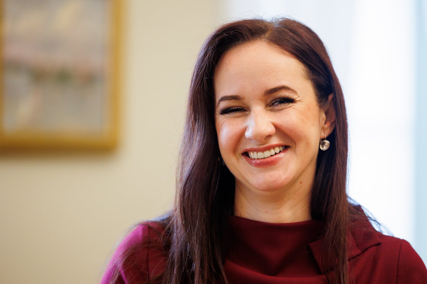 I. Ruginienė atvyko į Prezidentūrą<br>T.Bauro nuotr.