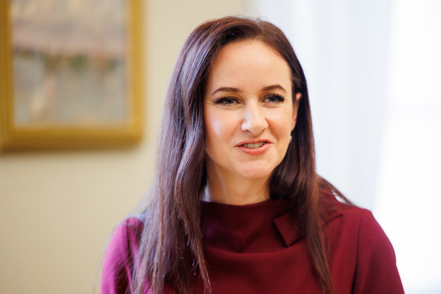 I. Ruginienė atvyko į Prezidentūrą<br>T.Bauro nuotr.