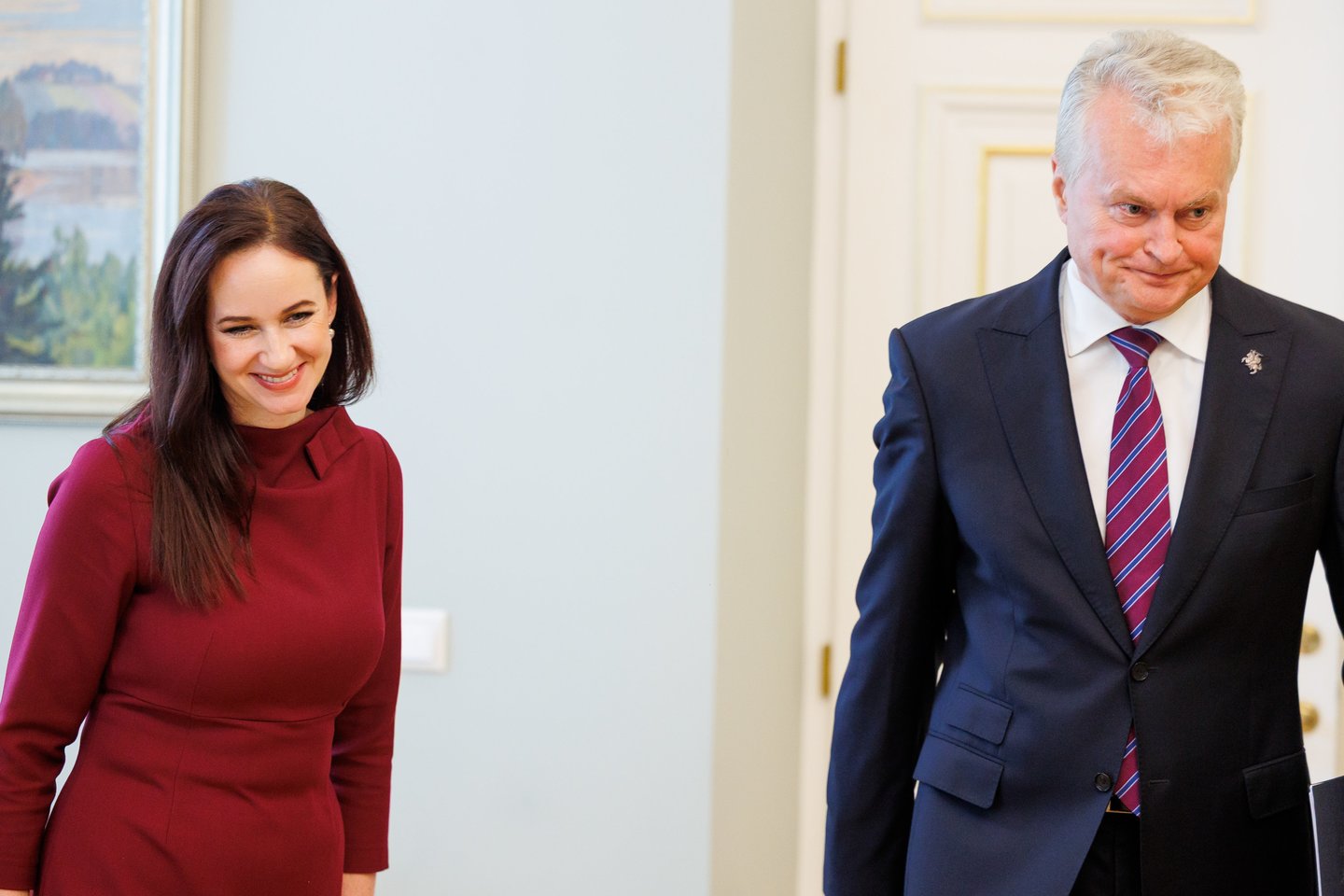 I. Ruginienė atvyko į Prezidentūrą<br>T.Bauro nuotr.