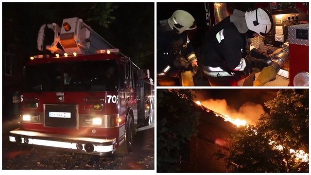 Charkive – dronų ataka: liepsnose paskendo biurų pastatas