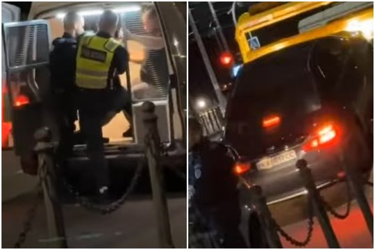 Reidas ir sulaikymas Kauno centre: nufilmavo policijai besipriešinantį vyrą