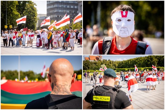 Lietuvoje – baltarusių mitingas suklastotų prezidento rinkimų metinių proga