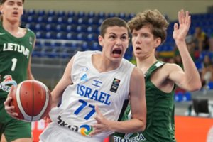 Lietuvos šešiolikmečiai Europos čempionato grupių kovas baigė po pratęsimo patiesdami Izraelį