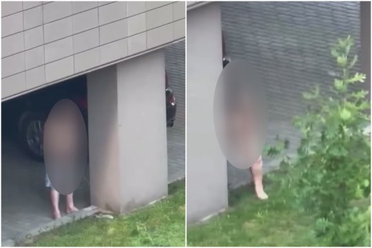 Pilaitėje pro langą – šokiravę vaizdai: kieme nuogi vyras ir moteris šlapinosi visų akivaizdoje