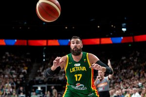 Lietuvos rinktinė jau su J. Valančiūnu Kaune nė karto neatsiliko ir sudaužė Sakartvelą