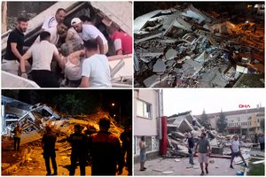 Po galingo žemės drebėjimo Vakarų Turkijoje – pranešimai apie aukas ir griuvėsius