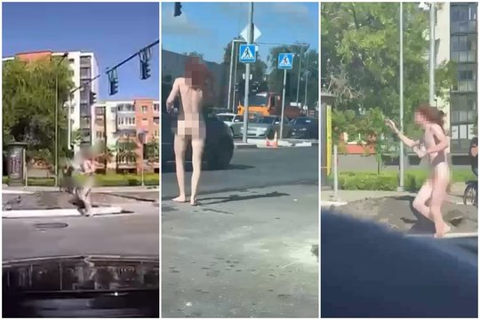 Vilniaus gatvėmis blaškėsi nuogas vyras – rimtų sveikatos problemų turintis jaunuolis nuo pareigūnų sugebėjo pabėgti