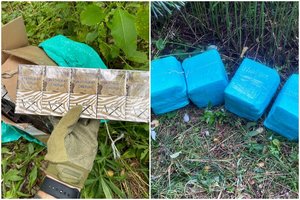 Šalčininkų rajone pasieniečiai cigarečių kontrabandininkus paliko be laimikio