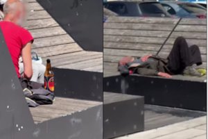 Miesto centre – šokiruojantys vaizdai: vietiniai girtuokliai čia susikūrė tokį rojų, kad bjauru praeiti