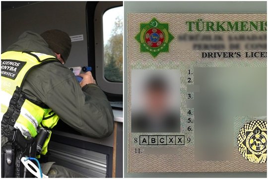 Dėl padirbto dokumento pasieniečiai sulaikė Turkmėnistano pilietį