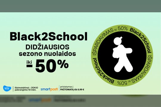 „Varle.lt“ startuoja su kūrybinga hibridine reklamine kampanija „BLACK 2 SCHOOL“ – žada Juodojo penktadienio nuolaidas