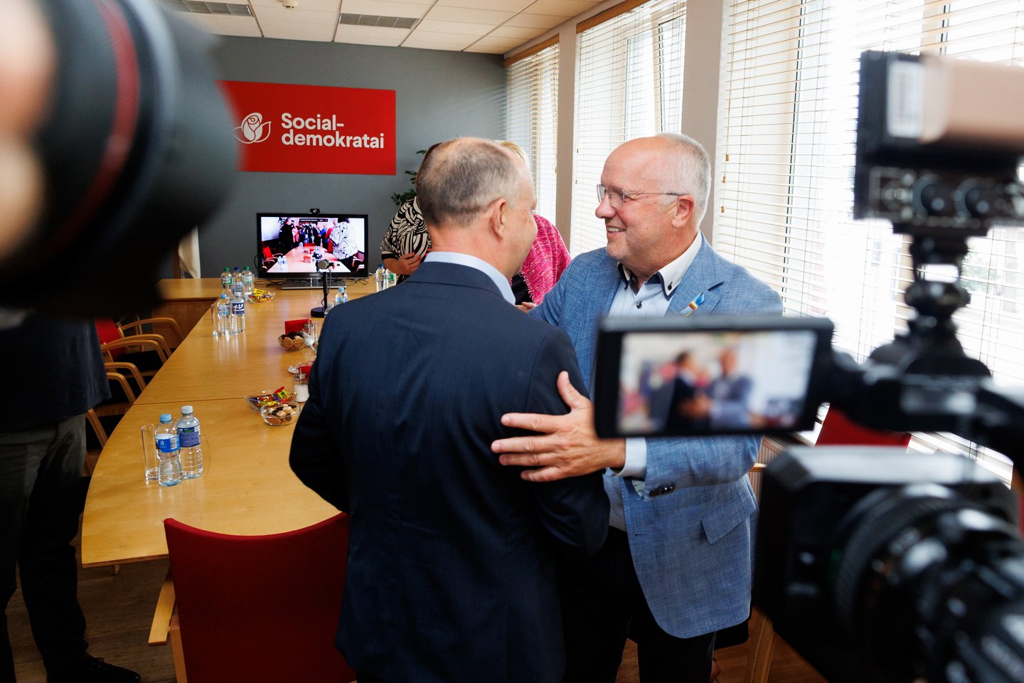 Valstiečių ir socialdemokratų derybinių grupių susitikimas.<br>T.Bauro nuotr.