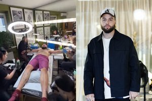 Remis Retro paviešino šokiruojantį vaizdo įrašą: buvo „nukryžiuotas“ tatuiruočių salone