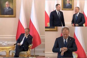 Varšuvoje – K. Nawrockio akibrokštas D. Tuskui: paliko laukti vieną