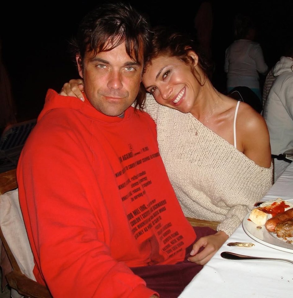 Robbie Williamsas su žmona.<br>Instagramo nuotr.