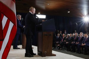 Spaudos konferencijoje – V. Putino akibrokštas: skaičiai kalba patys už save