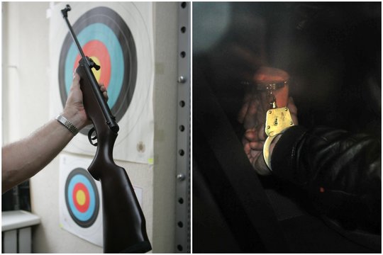 Lengvai įkaušęs rokiškėnas pradėjo šaudyti pro buto langą – pataikė į jauną moterį