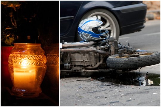 Kelyje „Via Baltica“ į automobilį atsitrenkęs garbaus amžiaus motociklininkas neišgyveno – mirė ligoninėje
