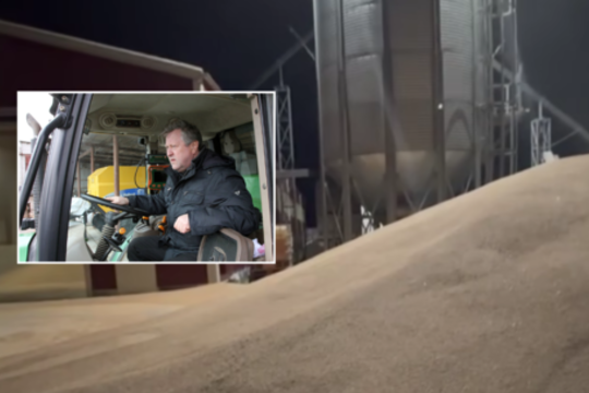 Javapjūtę K. Starkevičius jau baigė – pasakoja, kiek derliaus byrėjo į aruodus