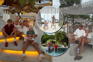 Lietingą vasarą M. Kuzminskas iškeitė į lietuvių pamėgtą kraštą: paviešino užburiančias akimirkas su šeima