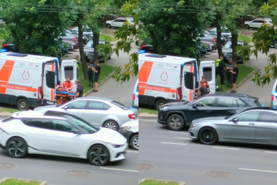 Kauno Dainavos mikrorajone automobilis partrenkė dviratininkę