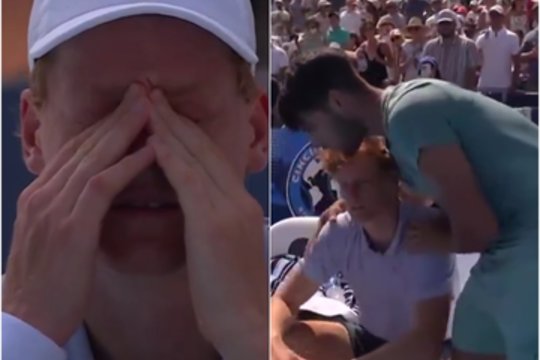 Sinsinačio „ATP Masters 1000“ turnyro finale: pirmosios pasaulio raketės pasitraukimas dėl ligos ir C. Alcarazo pergalė